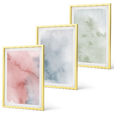 Billedvæg inspiration Pastel akvarelstrukturer