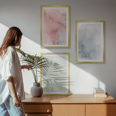 Billedvæg inspiration Pastel akvarelstrukturer