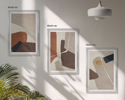 Billedsæt til soveværelset Abstrakt boho-maleri