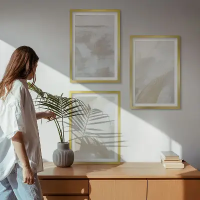 Billedvæg abstrakte penselstrøg som inspiration