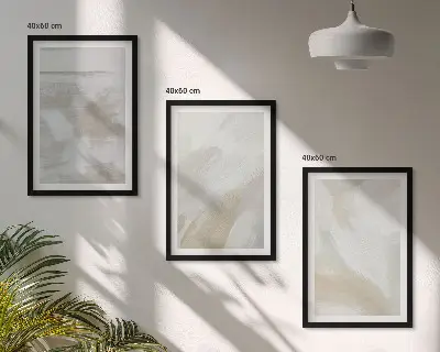 Billedvæg abstrakte penselstrøg som inspiration