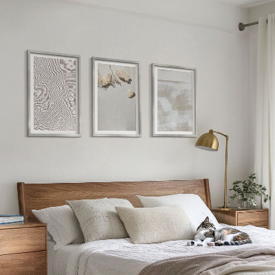 Billedsæt til soveværelset Sandsten boho tekstur