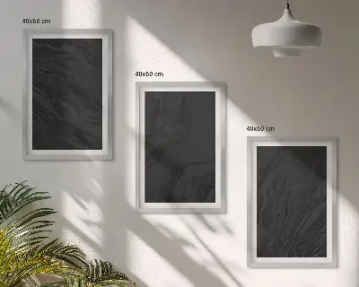 Billedvæg med elegant motiv af mørk marmor
