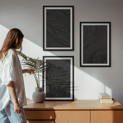 Billedvæg inspiration Mørk marmor elegant tekstur