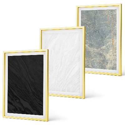 Triptykon billeder med ramme Farverne på elegante stenstrukturer