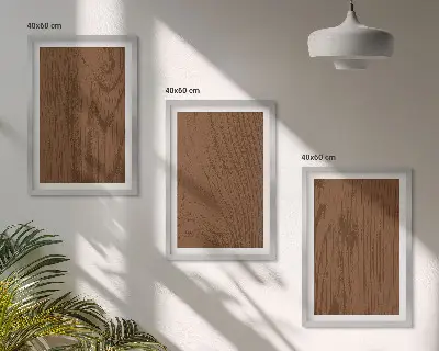 Billedsæt til soveværelset med minimalistisk motiv af træbark