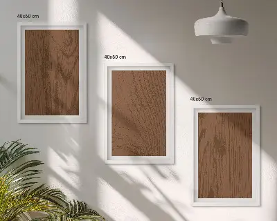 Billedsæt til soveværelset med minimalistisk motiv af træbark