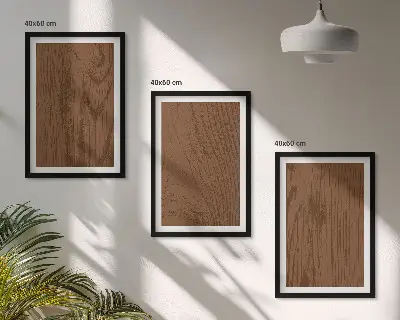 Billedsæt til soveværelset med minimalistisk motiv af træbark