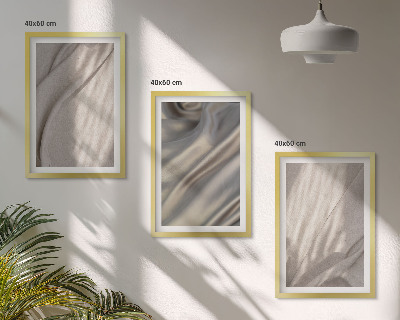 Billedvæg inspiration Nærbillede af naturlige boho-stoffer