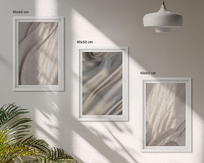 Billedvæg inspiration Nærbillede af naturlige boho-stoffer