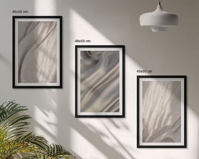 Billedvæg inspiration Nærbillede af naturlige boho-stoffer