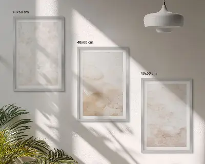 Billedvæg med pastelfarvede teksturer moderigtige grafiske motiver