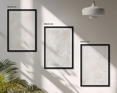 Triptykon billeder med ramme Strukturen af ​​elegant marmor