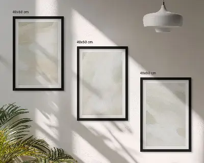Billedsæt til soveværelset lyse abstrakte boho-motiver