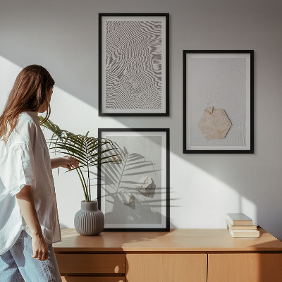 Billedvæg inspiration Lyse boho sandteksturer