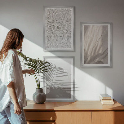 Billedvæg inspiration Naturlige boho-teksturer