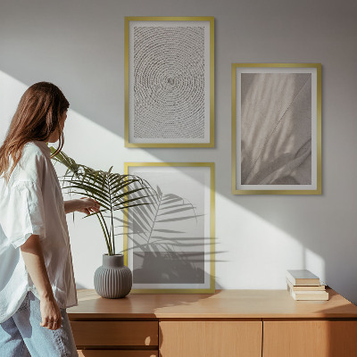 Billedvæg inspiration Naturlige boho-teksturer