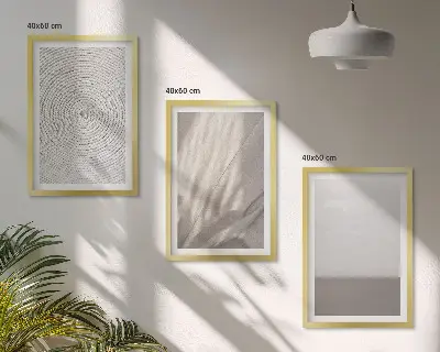 Billedvæg med naturlige boho-teksturer inspiration til din indretning