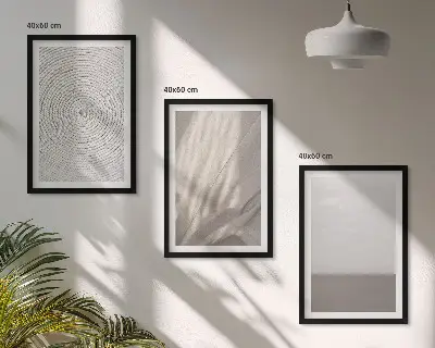 Billedvæg med naturlige boho-teksturer inspiration til din indretning