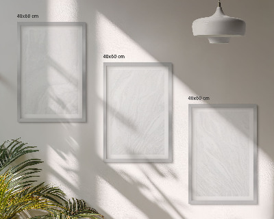 Triptykon billeder med ramme Elegant marmorstruktur