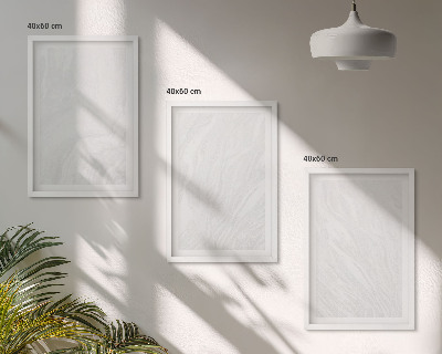 Triptykon billeder med ramme Elegant marmorstruktur