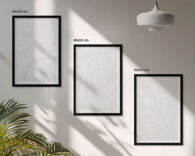 Triptykon billeder med ramme Elegant marmorstruktur