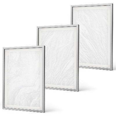 Triptykon billeder med ramme Elegant marmorstruktur