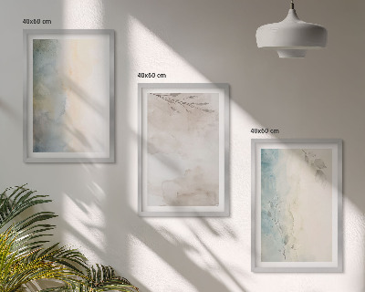 Billedvæg inspiration Delikate akvarelkartoner