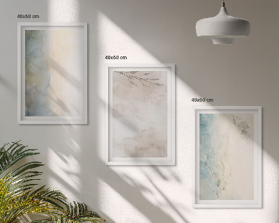 Billedvæg inspiration Delikate akvarelkartoner