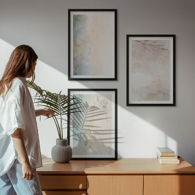 Billedvæg inspiration Delikate akvarelkartoner