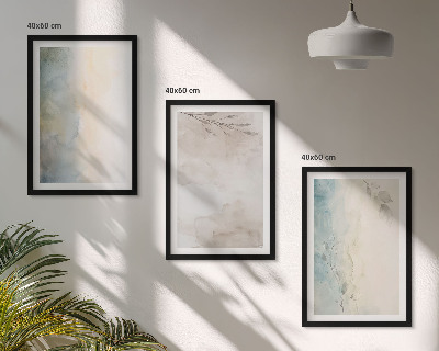 Billedvæg inspiration Delikate akvarelkartoner