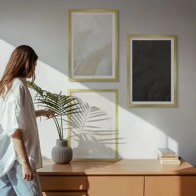 Billedvæg minimalistisk vægdekoration med strukturerede nuancer