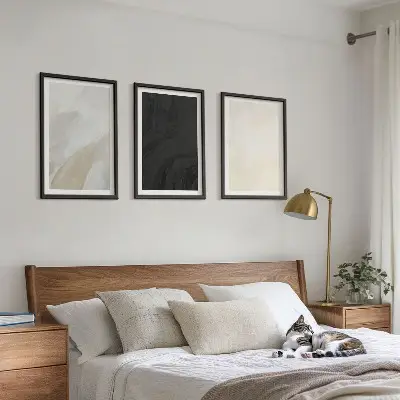 Billedvæg minimalistisk vægdekoration med strukturerede nuancer