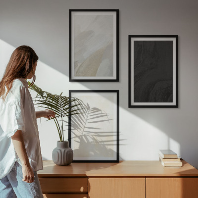 Billedvæg inspiration Strukturer nuancer minimalisme