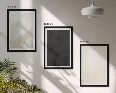 Billedvæg minimalistisk vægdekoration med strukturerede nuancer