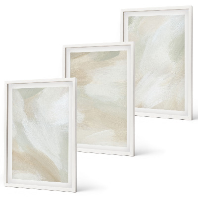 Triptykon billeder med ramme Maling tekstur minimalisme