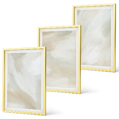 Triptykon billeder med ramme Maling tekstur minimalisme
