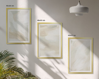 Triptykon billeder med ramme Maling tekstur minimalisme