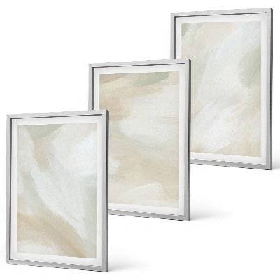 Triptykon billeder med ramme Maling tekstur minimalisme