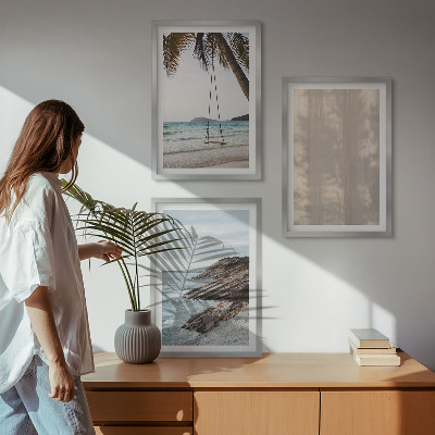 Billedvæg inspiration Sommerudsigt over sand og havet