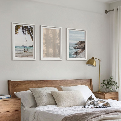 Billedvæg inspiration Sommerudsigt over sand og havet