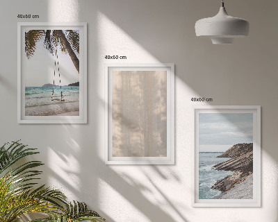 Billedvæg inspiration Sommerudsigt over sand og havet