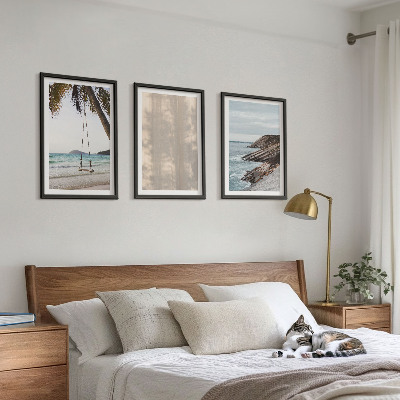 Billedvæg inspiration Sommerudsigt over sand og havet