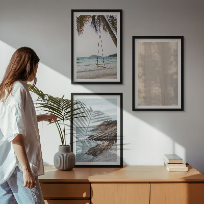 Billedvæg inspiration Sommerudsigt over sand og havet