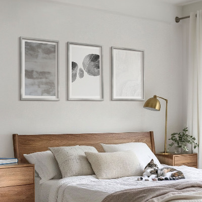 Triptykon billeder med ramme Abstrakte moderne strukturer