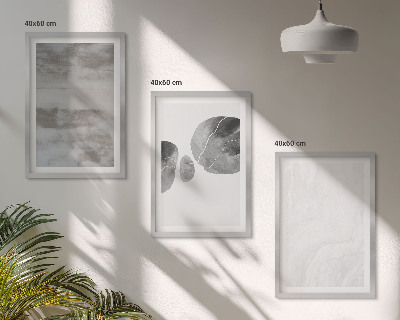 Triptykon billeder med ramme Abstrakte moderne strukturer