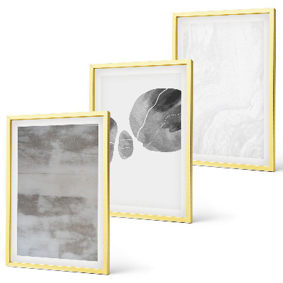 Triptykon billeder med ramme Abstrakte moderne strukturer