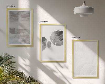 Triptykon billeder med ramme Abstrakte moderne strukturer
