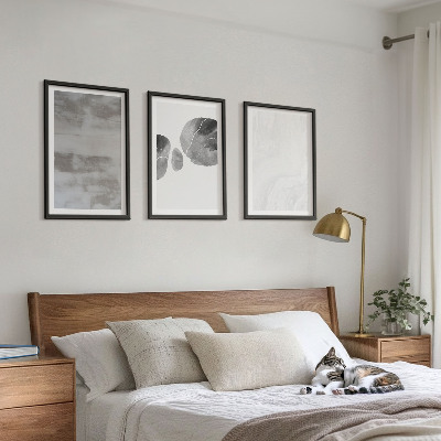 Triptykon billeder med ramme Abstrakte moderne strukturer