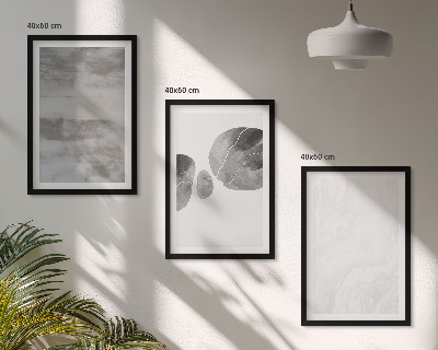 Triptykon billeder med ramme Abstrakte moderne strukturer